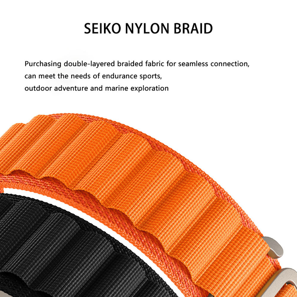 Neuestes gewebtes Nylon-Sportarmband mit Solo-Schlaufe für iWatch Series 8/7/6/5/4/3/2/1/SE/Ultra