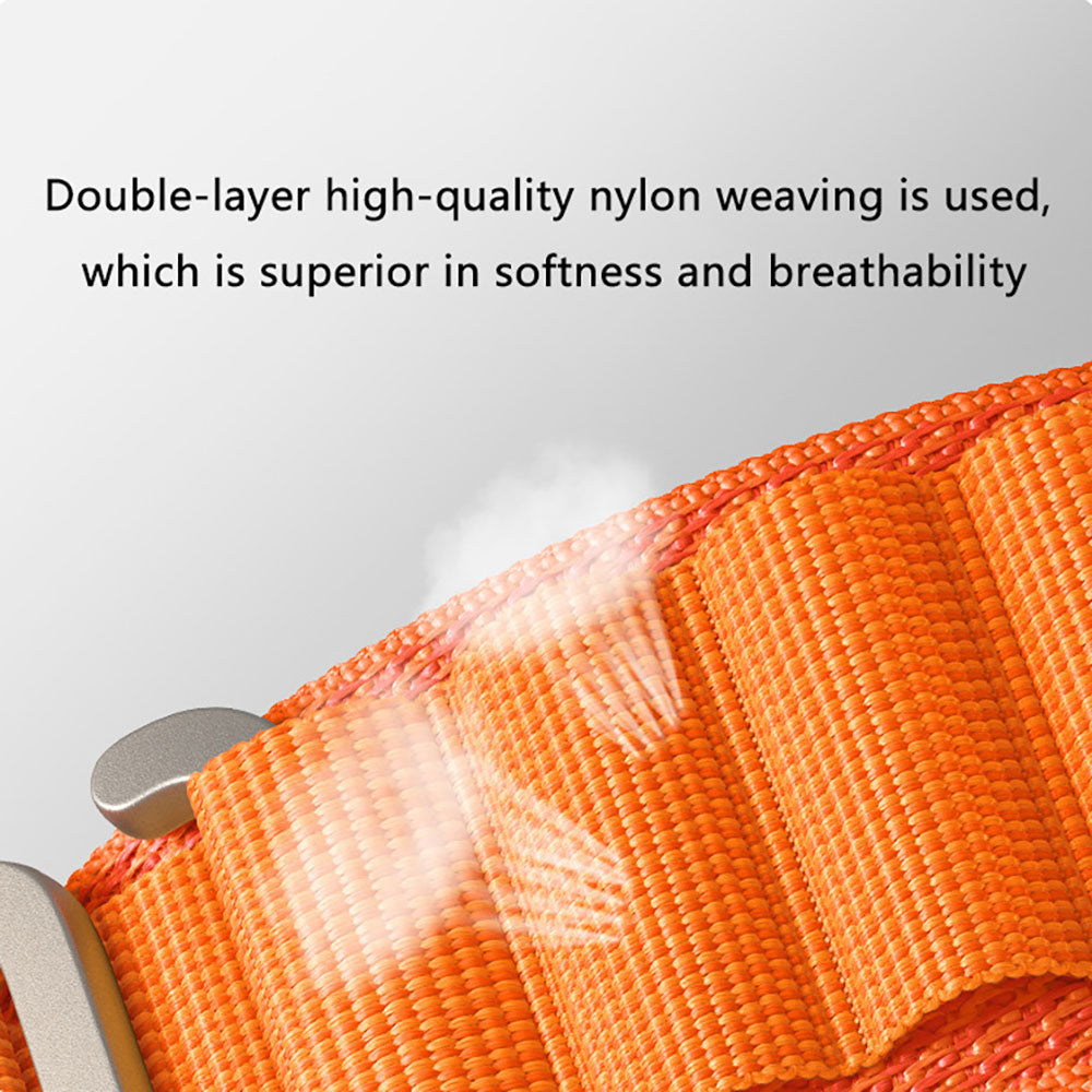 Neuestes gewebtes Nylon-Sportarmband mit Solo-Schlaufe für iWatch Series 8/7/6/5/4/3/2/1/SE/Ultra