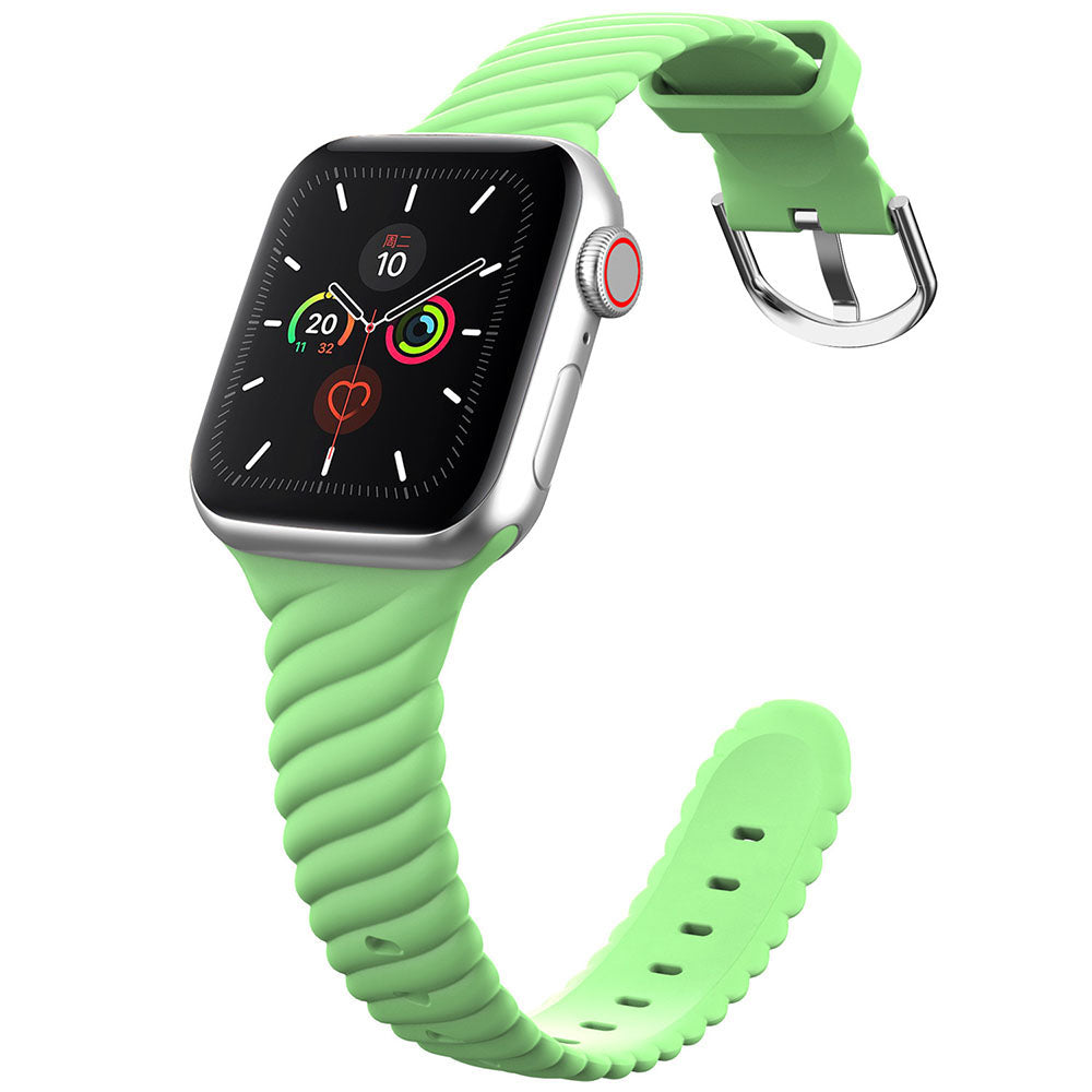 Silikonarmband „Rainbow Twist” für Apple Watch