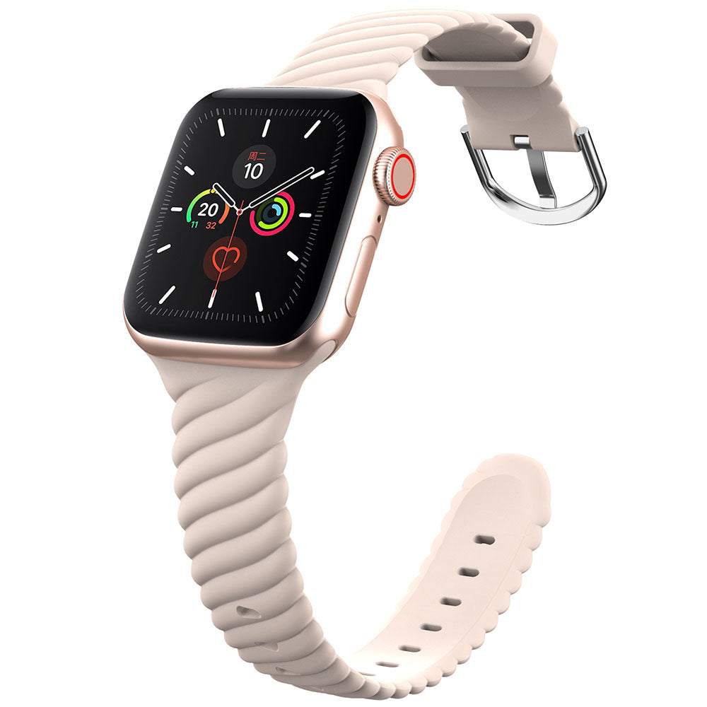 Silikonarmband „Rainbow Twist” für Apple Watch
