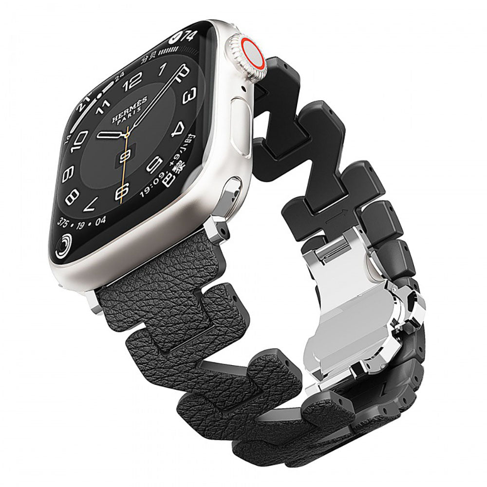 Z-förmiges Lederarmband für Apple Watch