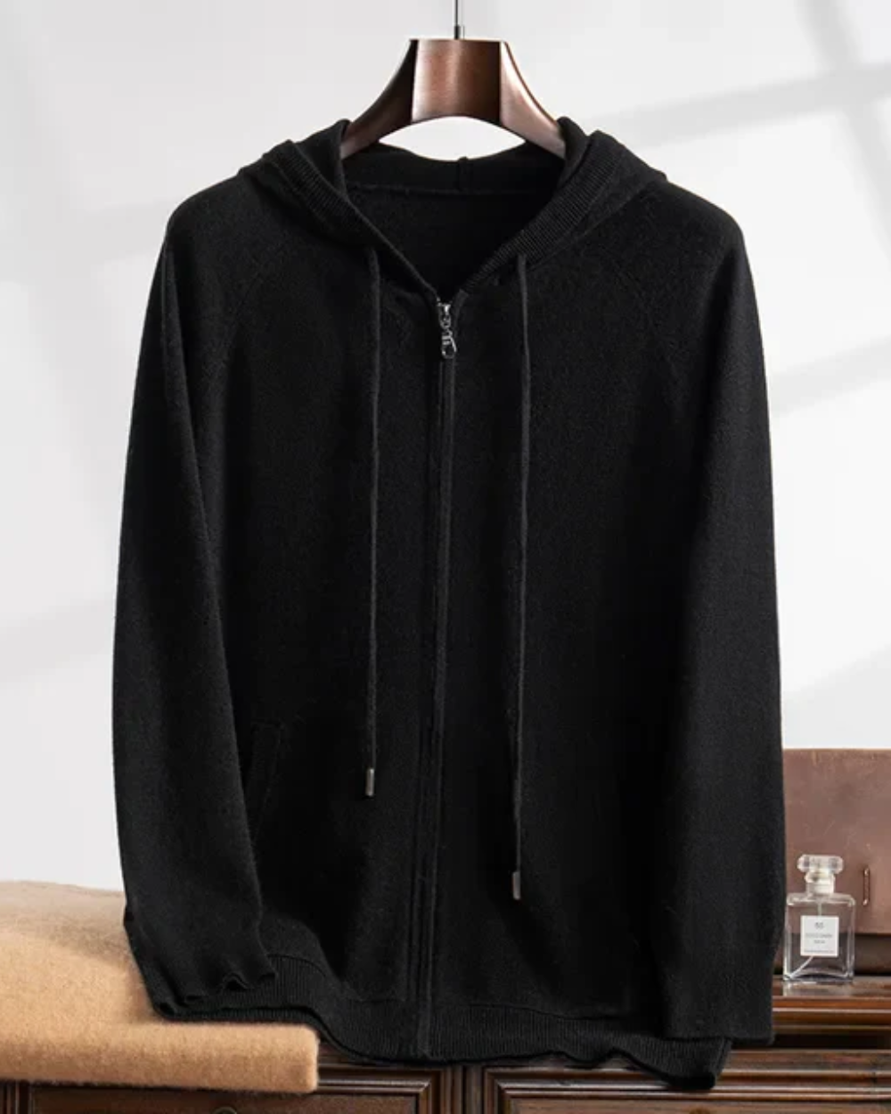 Courchevel Kaschmirweste mit Kapuze