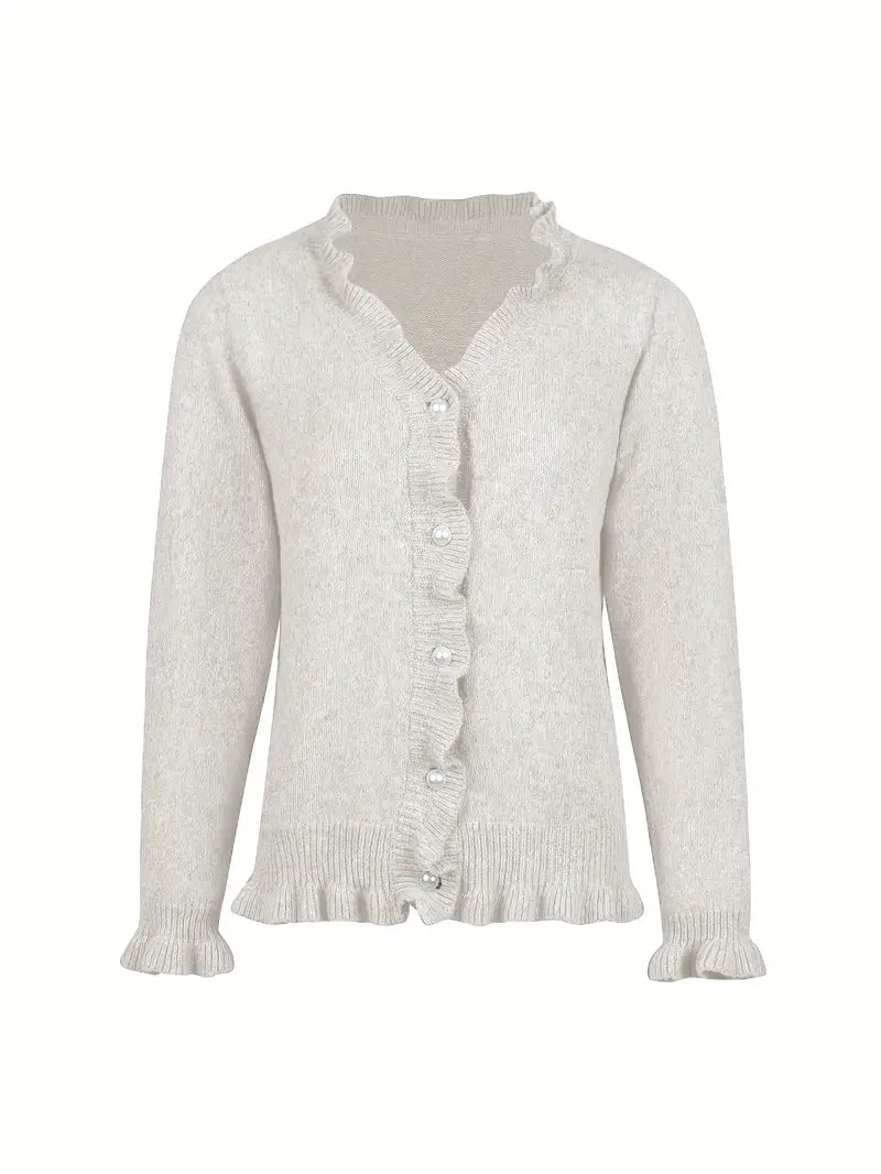 Hanifa - Elegante Strickjacke mit Knöpfen