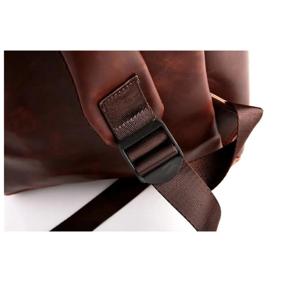 Handgefertigter Leder-Rucksack für Herren