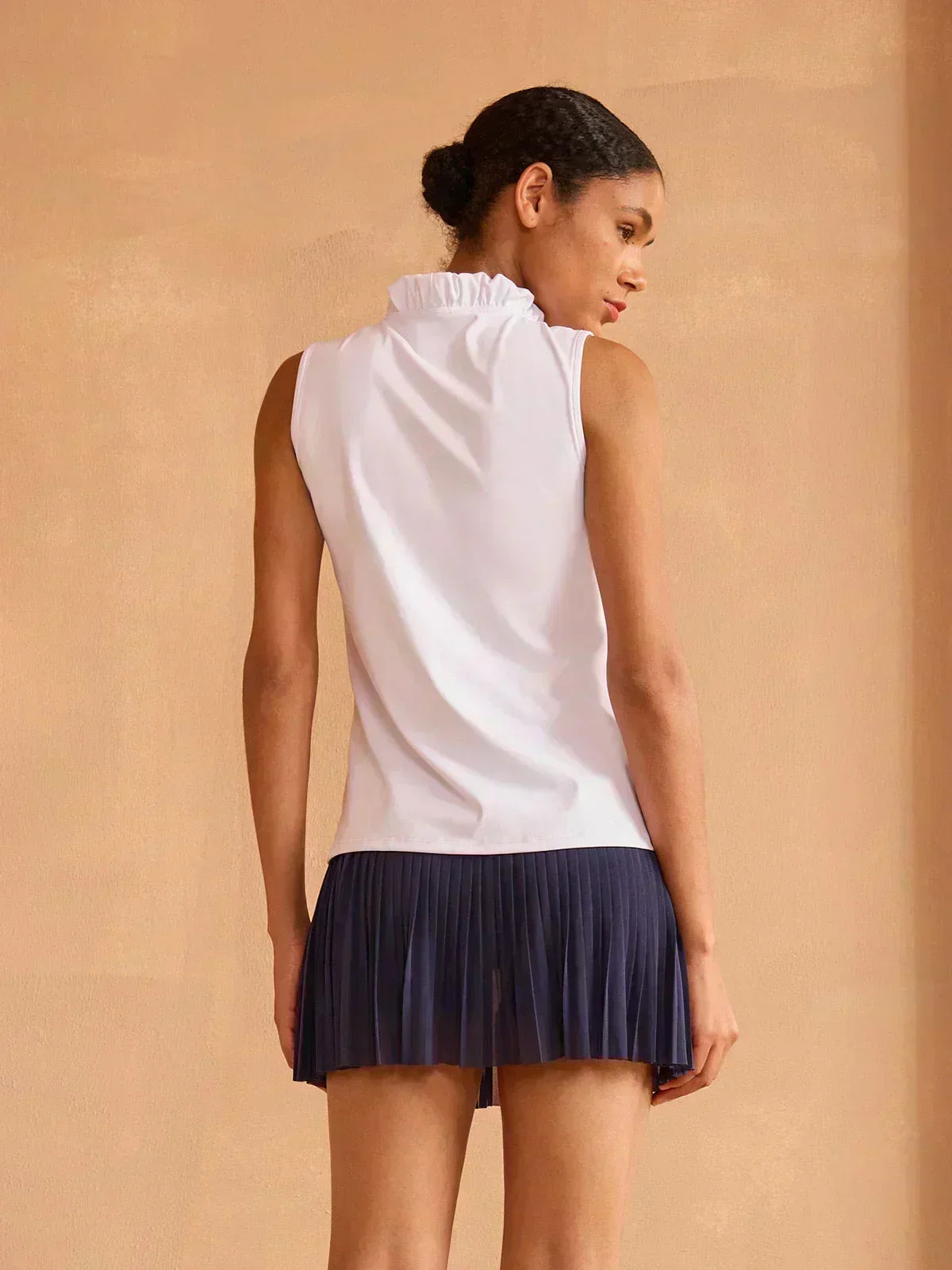 Mehr als nur ein Basic Rüschen V-Ausschnitt Tanktop UPF50+