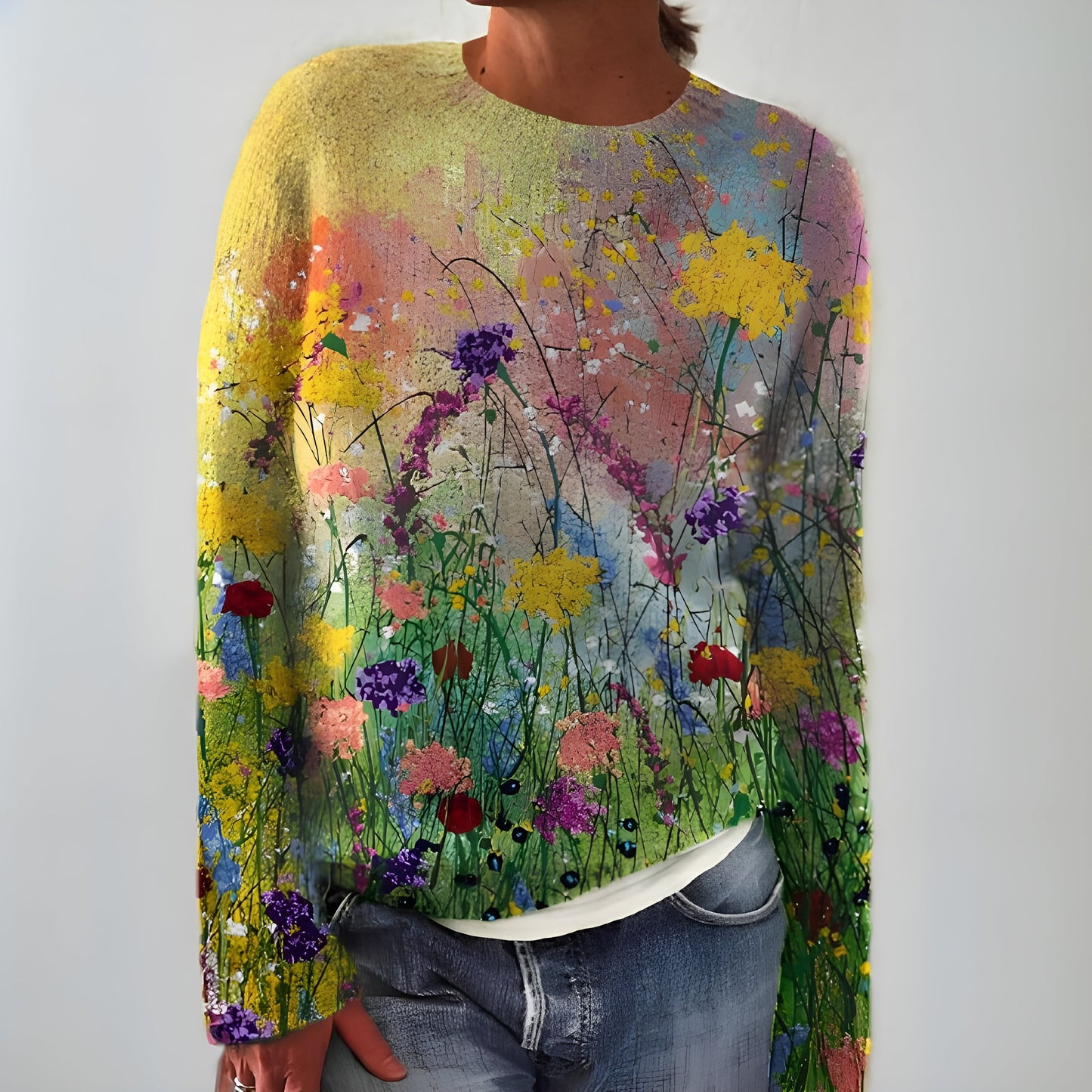 Ida™ | Künstlerisch gemusterter Pullover