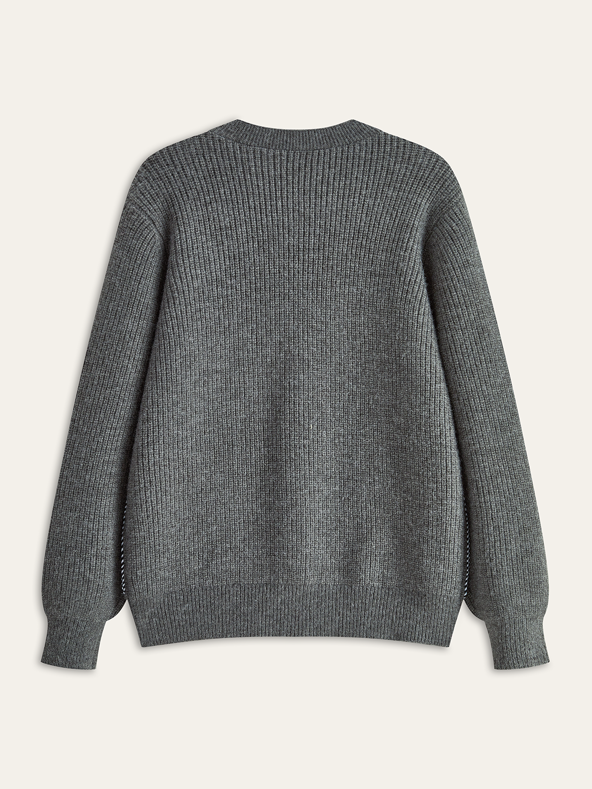 Kontrastbesatz Denim-Panel Cardigan