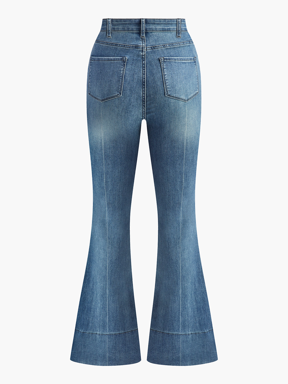 Gewaschene Slim Draped Denim-Hose