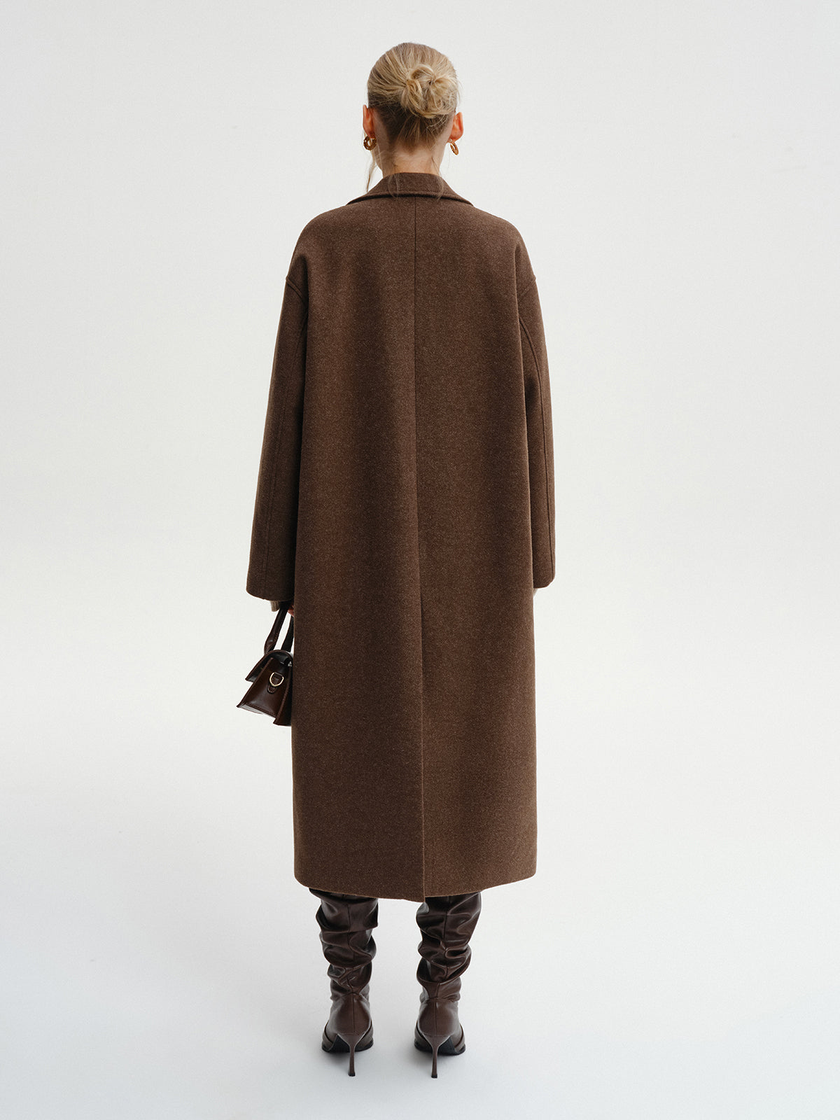 Übergroßer Tweed-Langmantel
