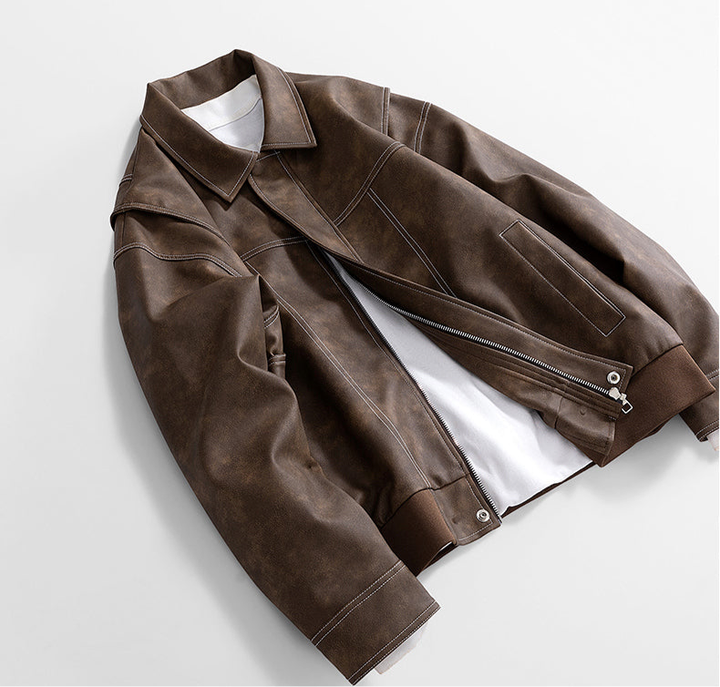 Hafford Klassische Lederjacke
