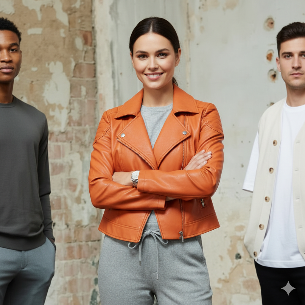 Clarisse Lammfell-Motojacke