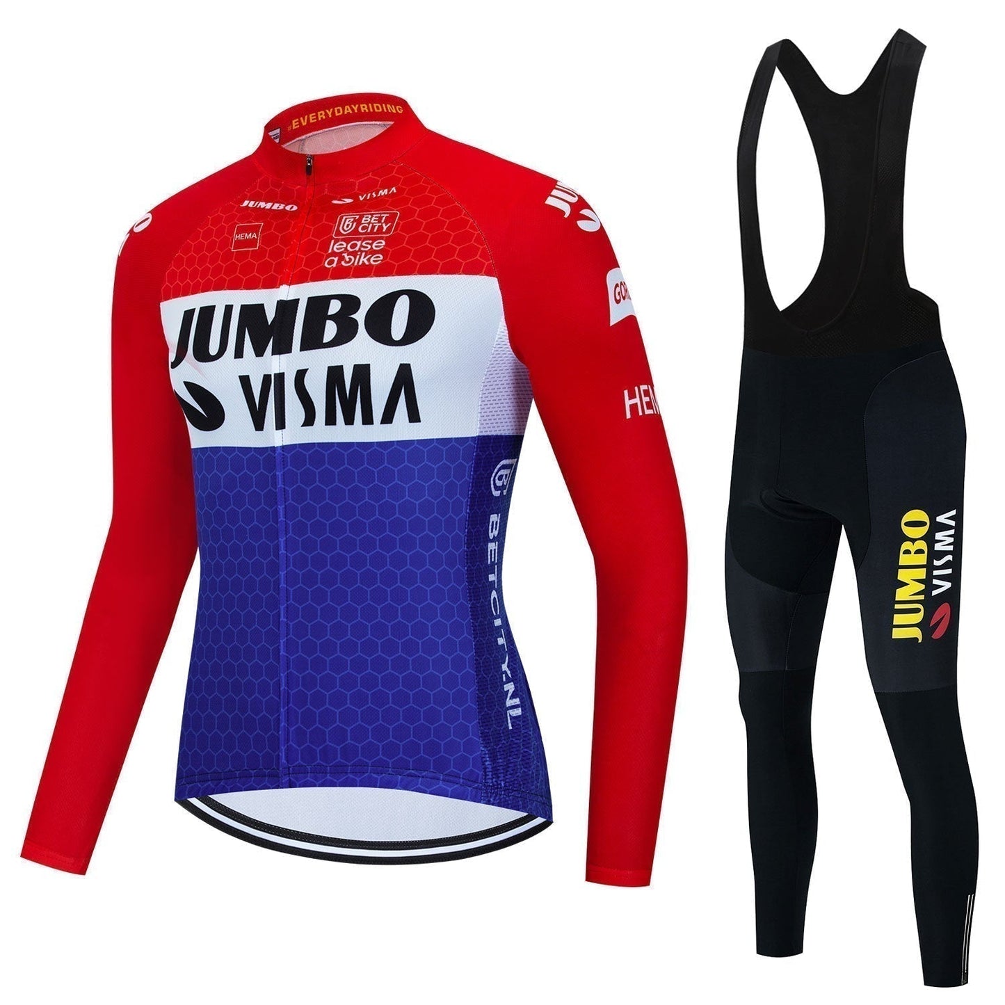 Jumbo Visma - Professionelles langärmliges Radtrikot
