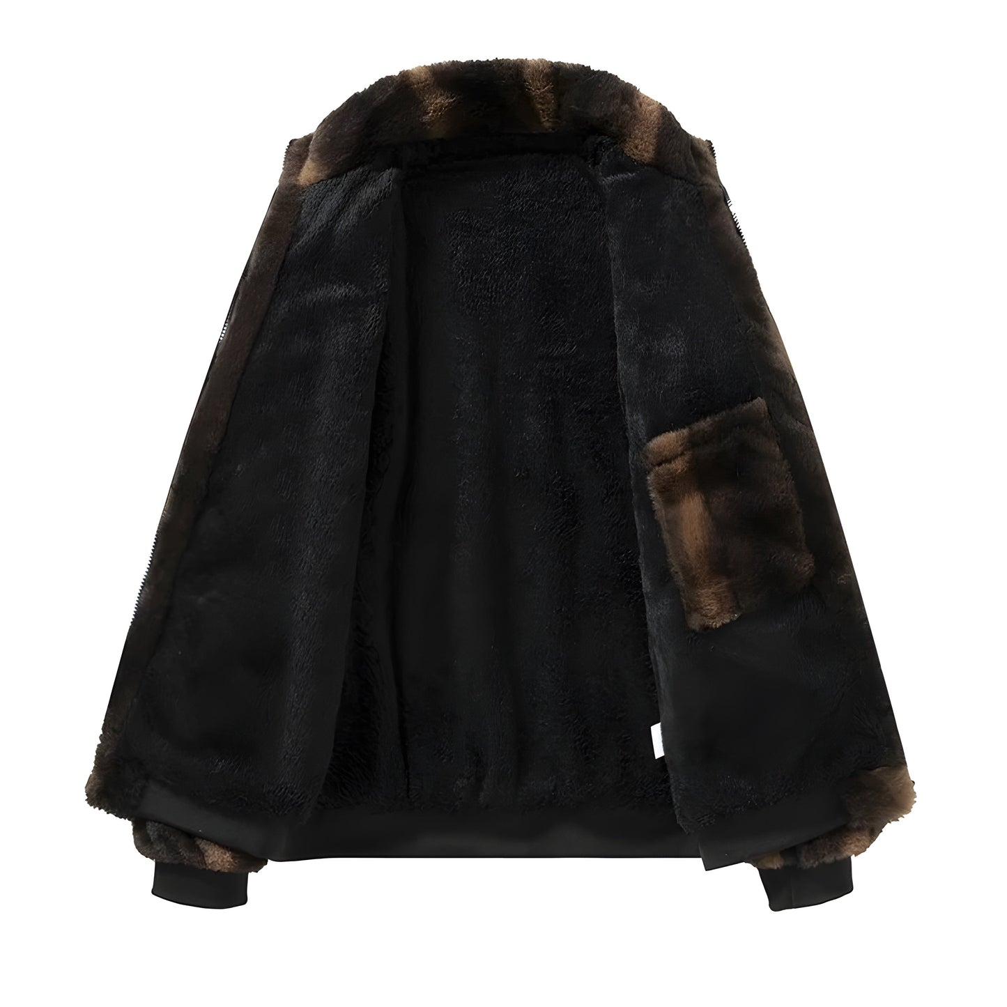 Retro Kunstpelz Bomber