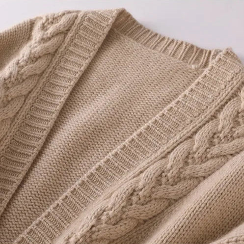 Sandra Eve Kabelstrick-Cardigan