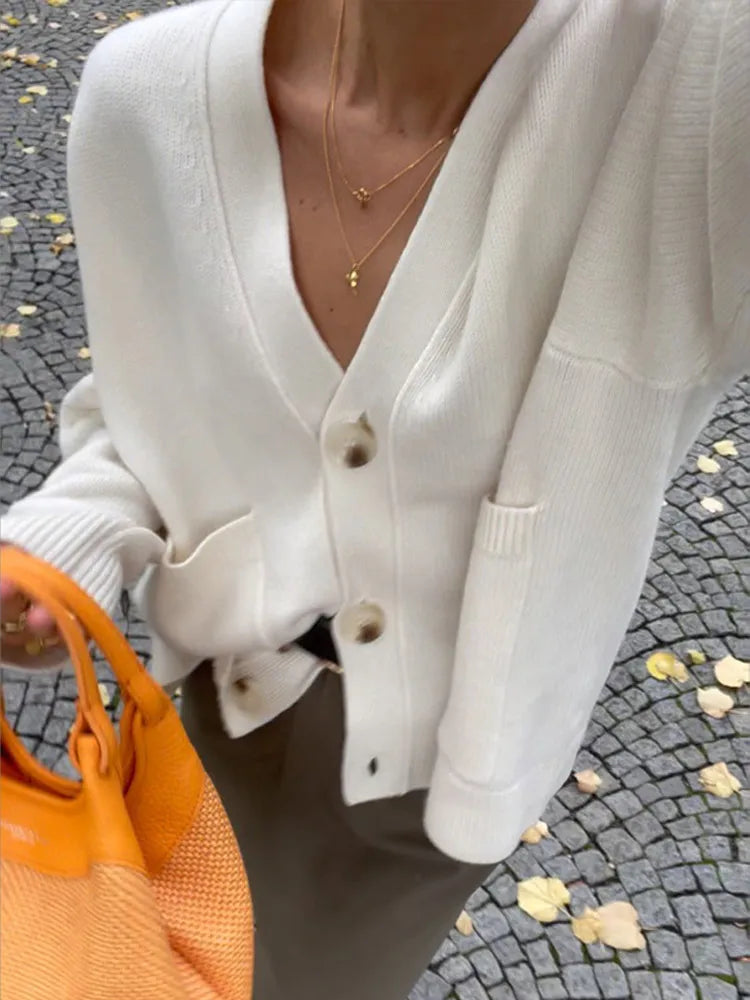 Zoe™ | Elegante Strickjacke mit V-Ausschnitt