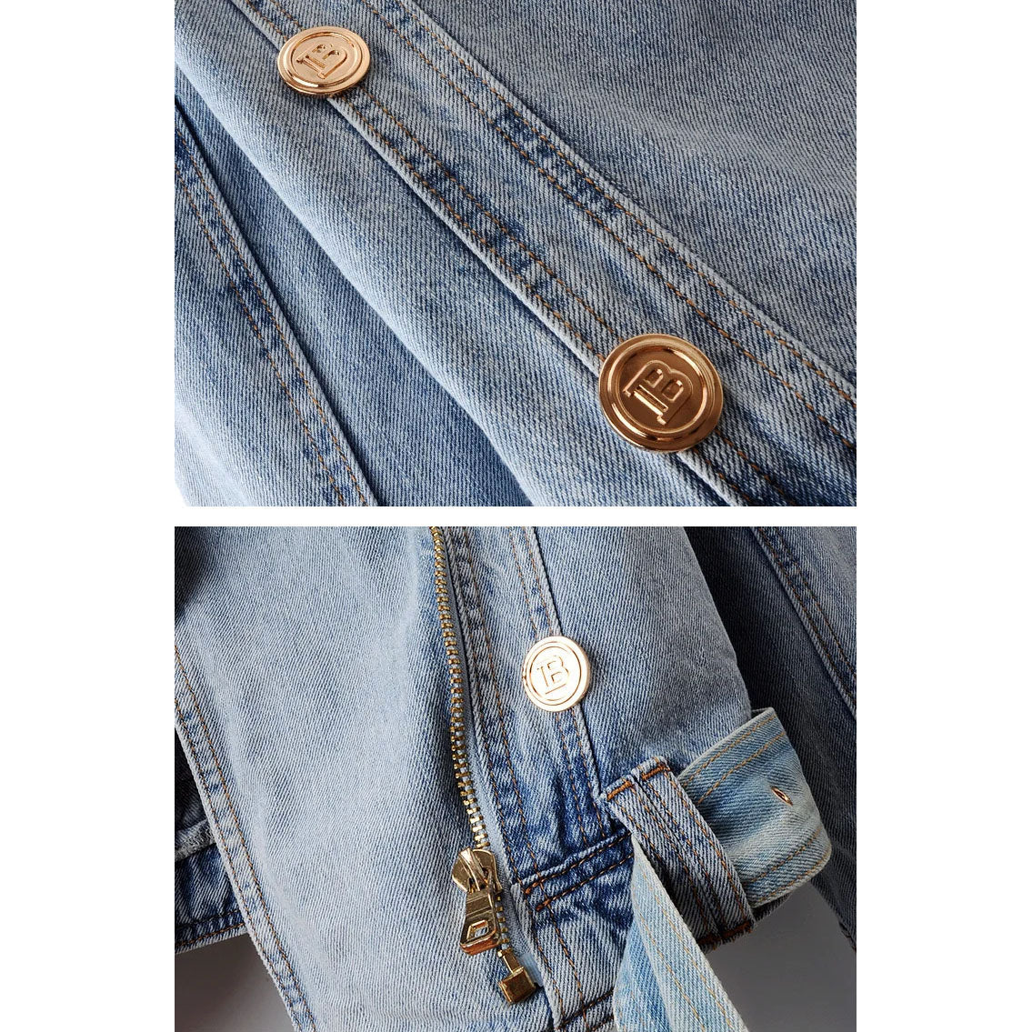 Sofia Amoretti Cropped Denim Jacke