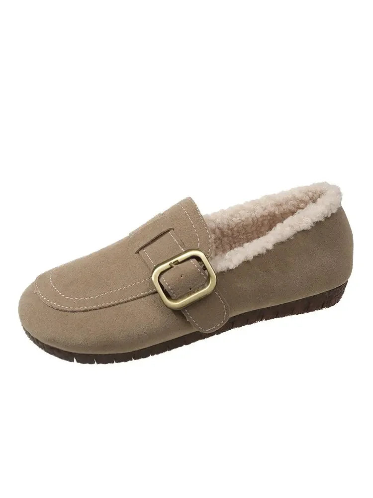 Gemütliche Retro Damen-Ballen-Loafer