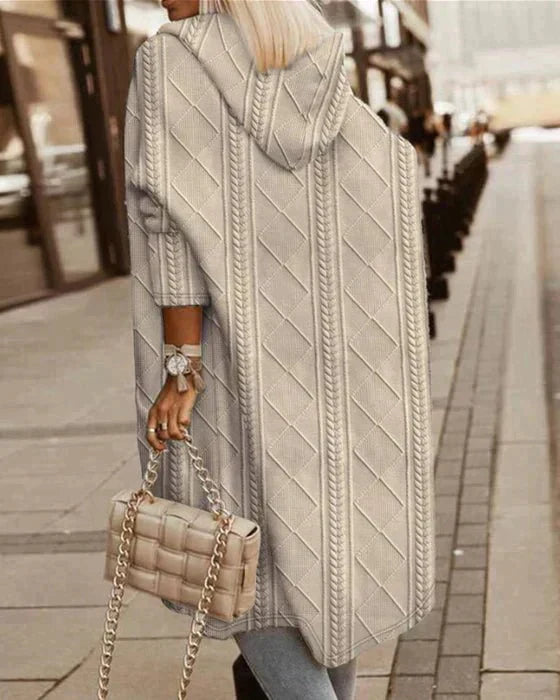 Sarah | Langer Kapuzencardigan