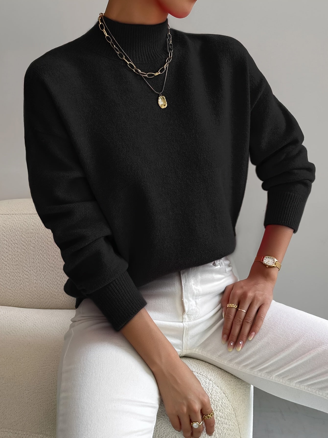 Sophie | Eleganter Rollkragenpullover