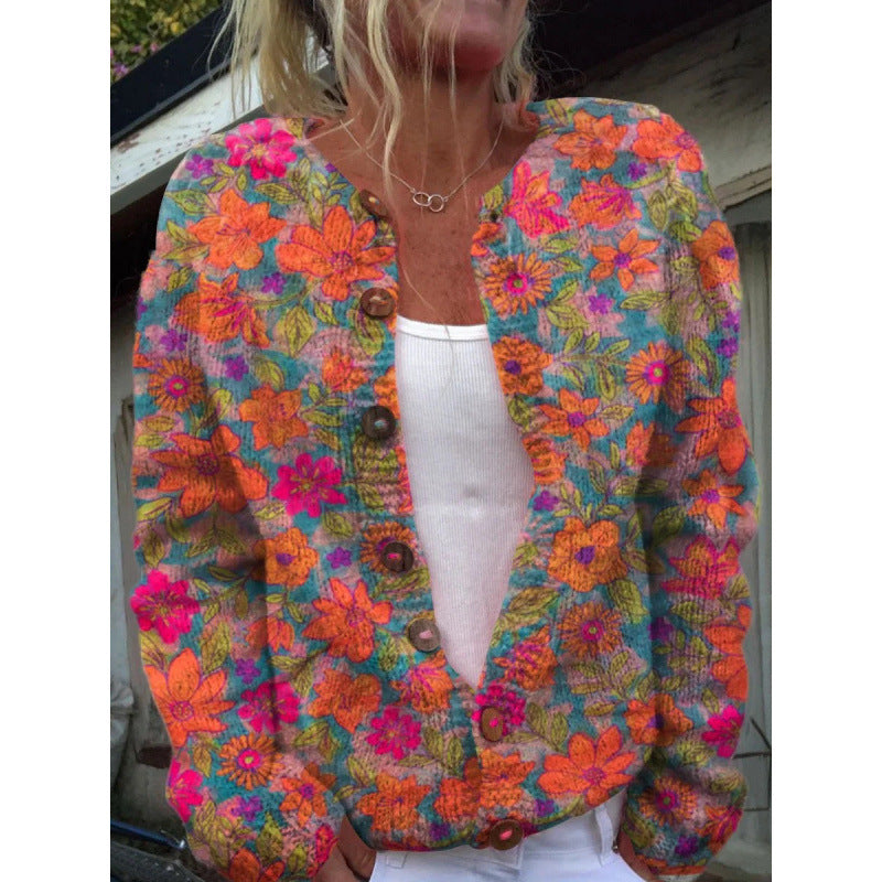 Lotte™ – Leichter Cardigan mit verspieltem Print