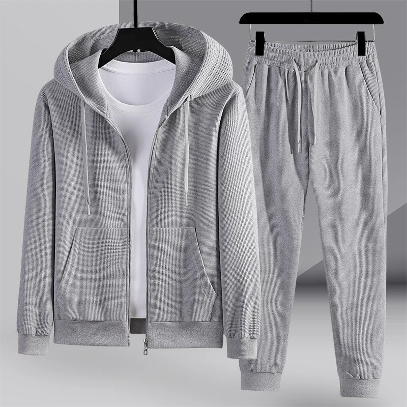 Waffle-Strick Loungewear Set