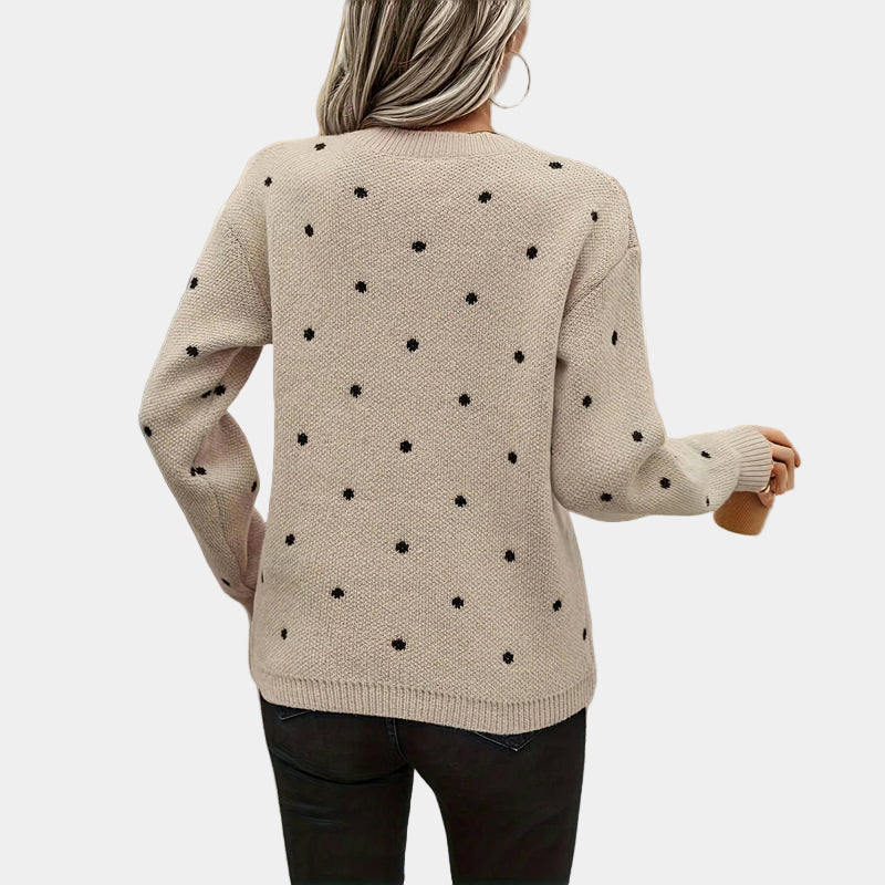 Lomari |  Polka Dot Knitted Sweater