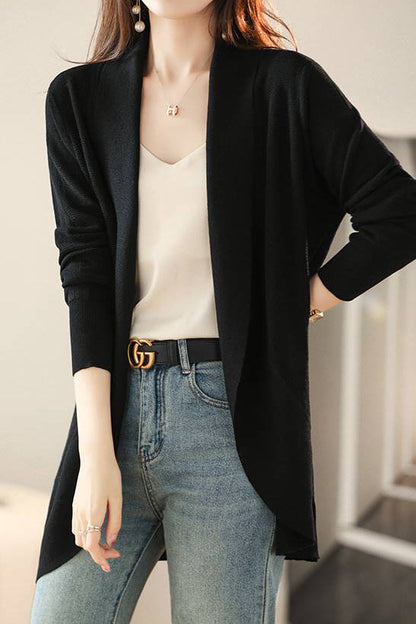 V-Ausschnitt Lässiger Schicht-Knit Cardigan - 2 Farben verfügbar