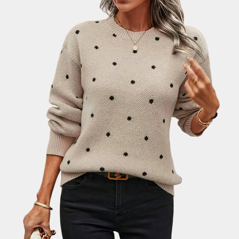 Lomari |  Polka Dot Knitted Sweater