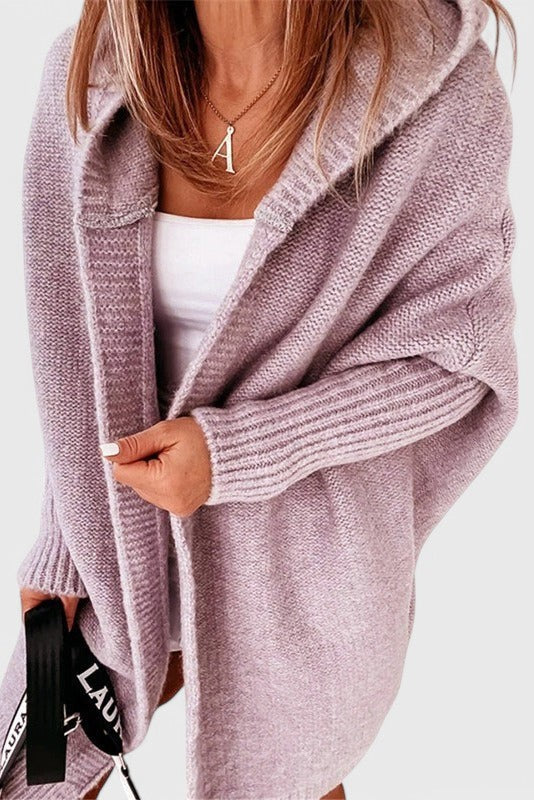 Lovisa Übergroßer Strickcardigan mit Kapuze