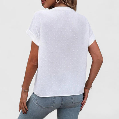 ELYRA™ | Kurzarm Leinen Sommerhemd