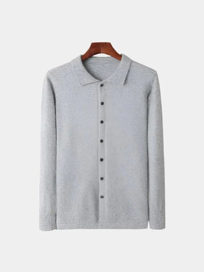100% Eleganter Polo-Cardigan - Cross & Crown