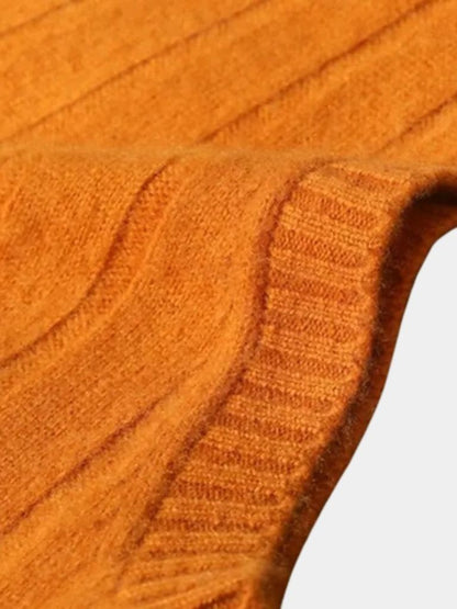 100% Elegante Merinowoll-Pulloverweste - Cross & Crown