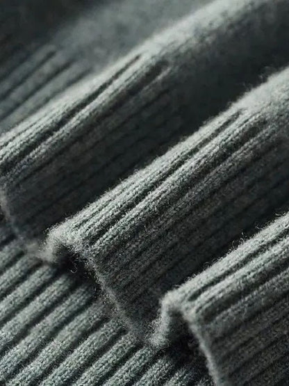 100% Eleganter Merinowoll-Rollkragenpullover - Cross & Crown