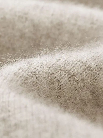 100% Eleganter Merinowoll-Strick-Cardigan mit V-Ausschnitt - Cross & Crown