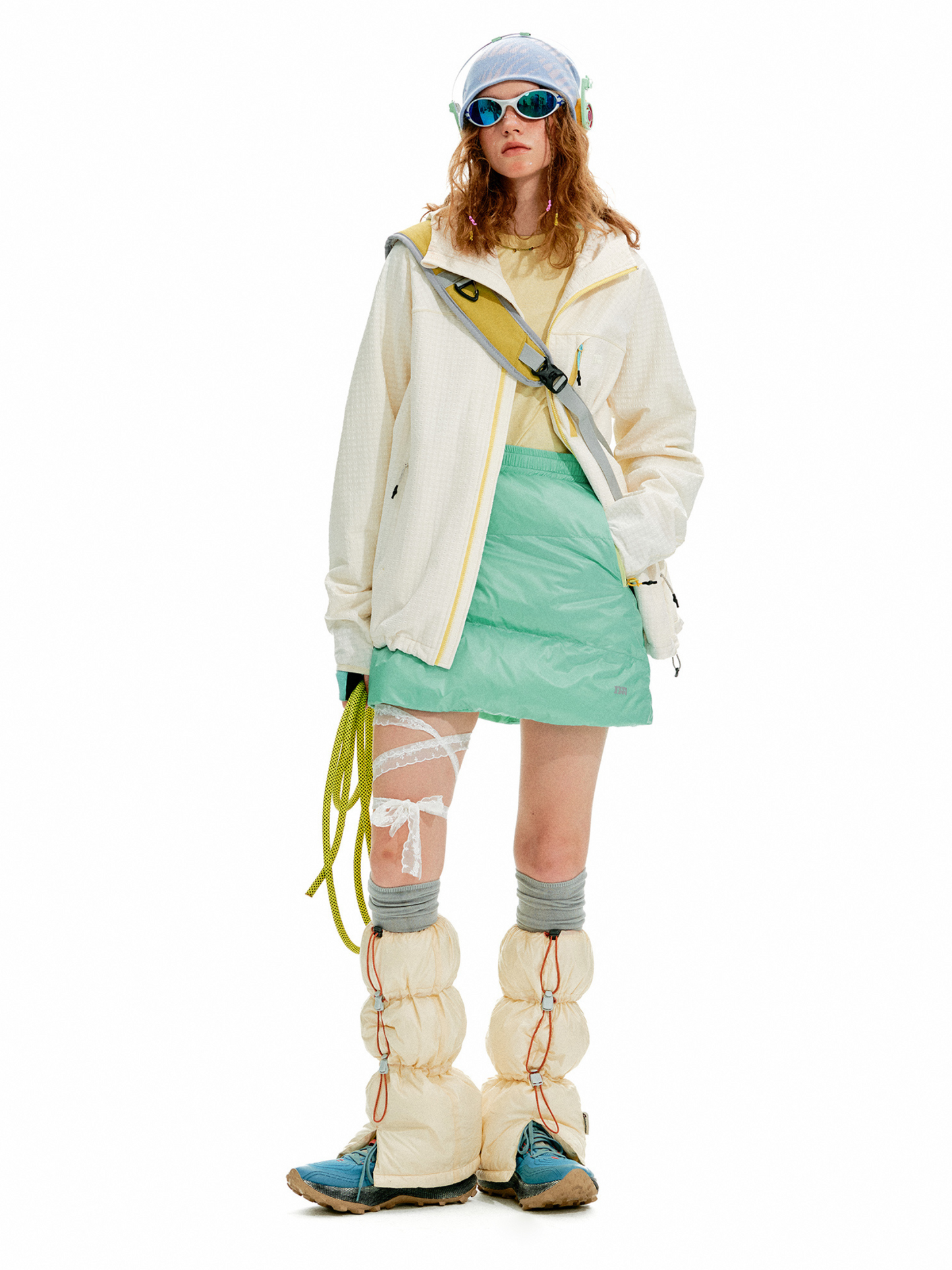 Dustbreeze - Wasserabweisende 800FP Weiße Entendaunen Thermo-Beinwärmer