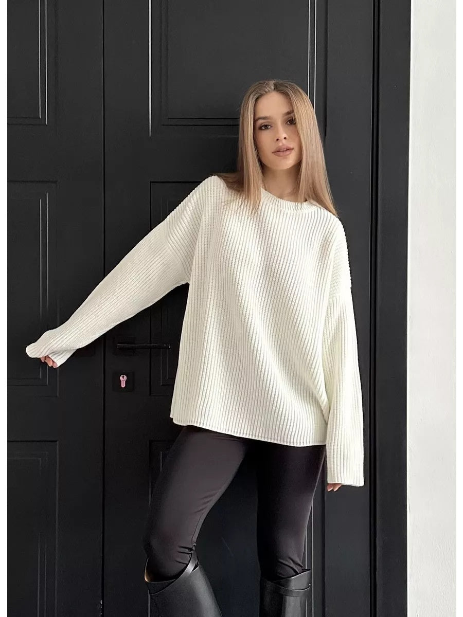 Liber Autumn Damen unifarben Pullover mit langen Ärmeln