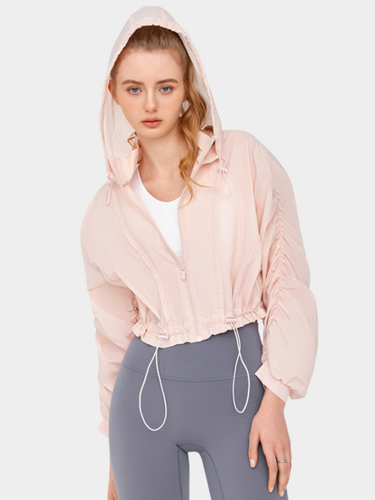 MesaCrate - Damen Leichte Atmungsaktive Taillierbare Jacke