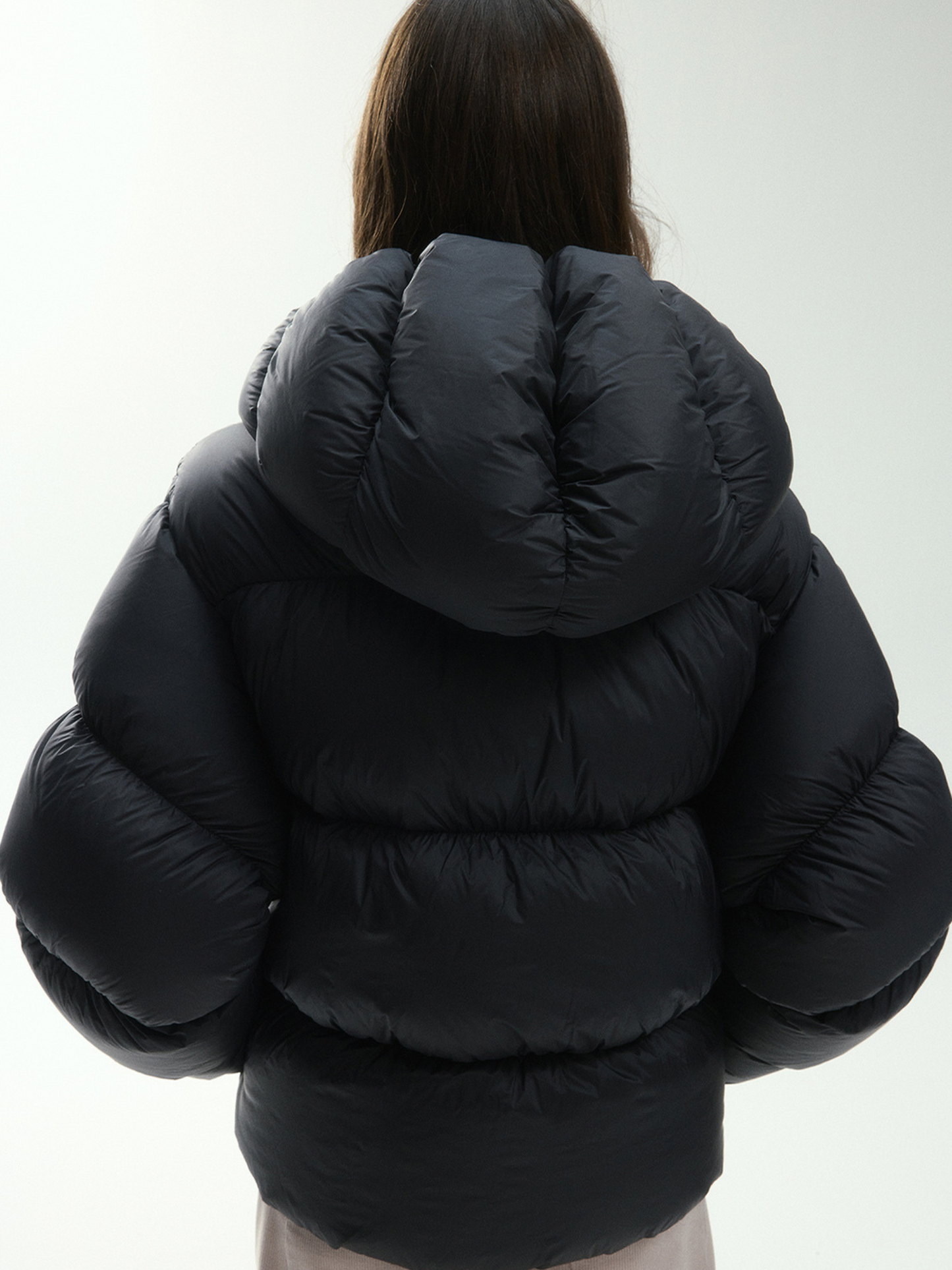 RavenScope - Damen 90% weiße Entendaunen Pufferjacke mit Kapuze