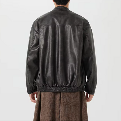 Roam Vintage Gewaschene Lederjacke