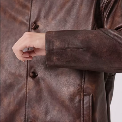 Roam Vintage Gewaschene Lederjacke