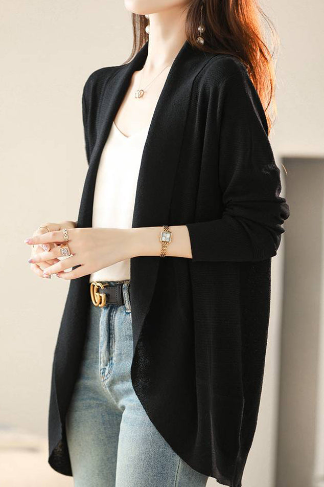 V-Ausschnitt Lässiger Schicht-Knit Cardigan - 2 Farben verfügbar