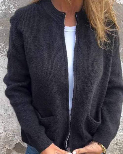 Noémie™ - ELEGANTER CARDIGAN MIT REISSVERSCHLUSSDETAIL