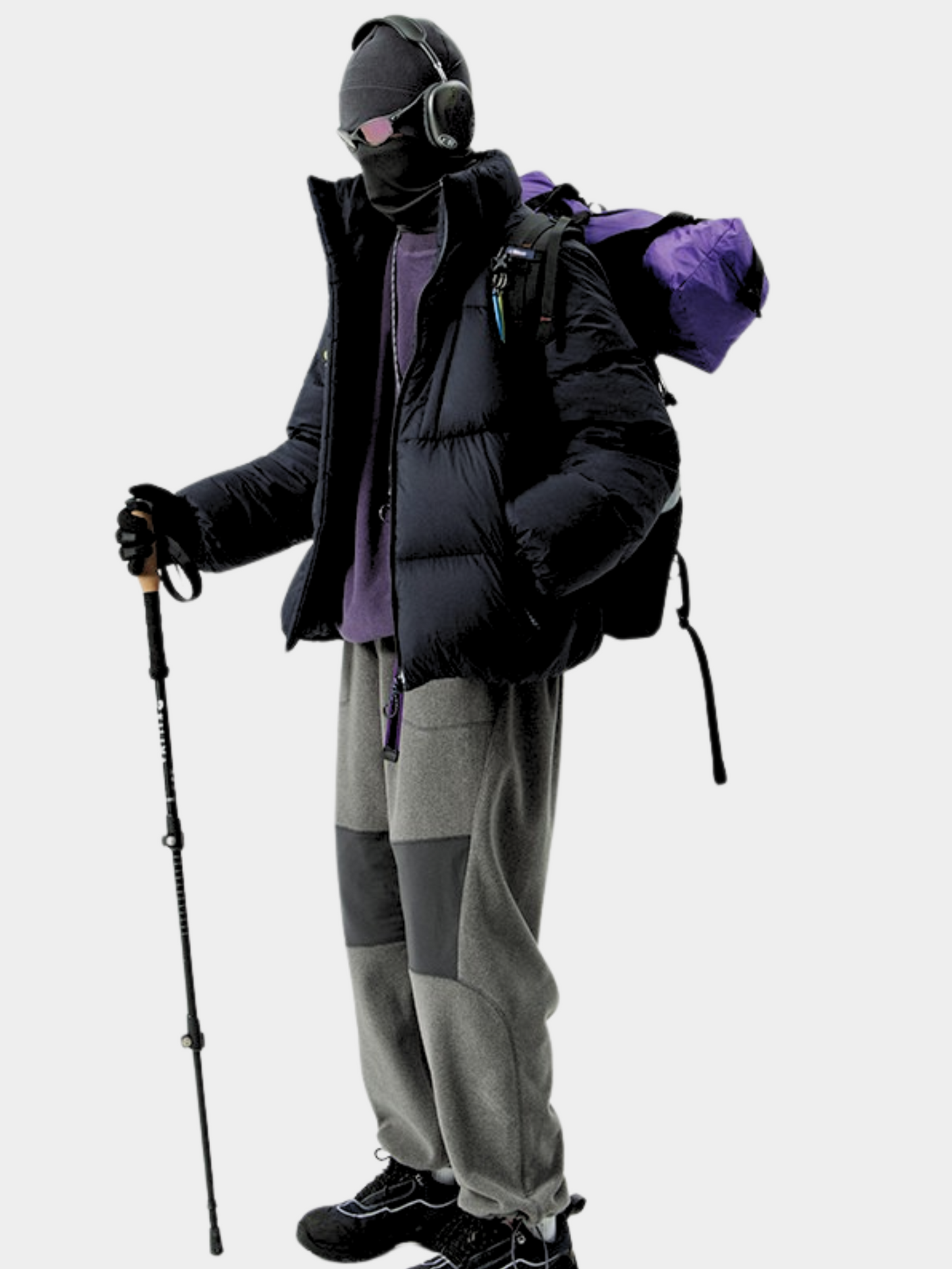 CougarStep - 95% weiße Gänsedaunen Jacke mit dreifacher Schutzfunktion und Stehkragen