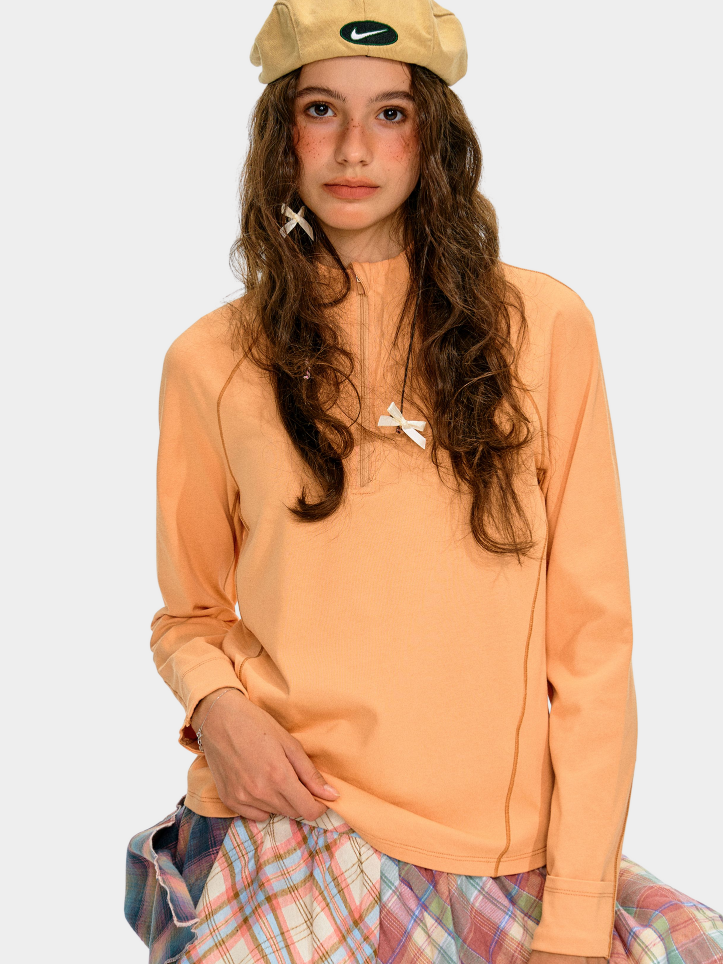 Caveflare - Damen UPF50+ Stehkragen Langarm Sweatshirt