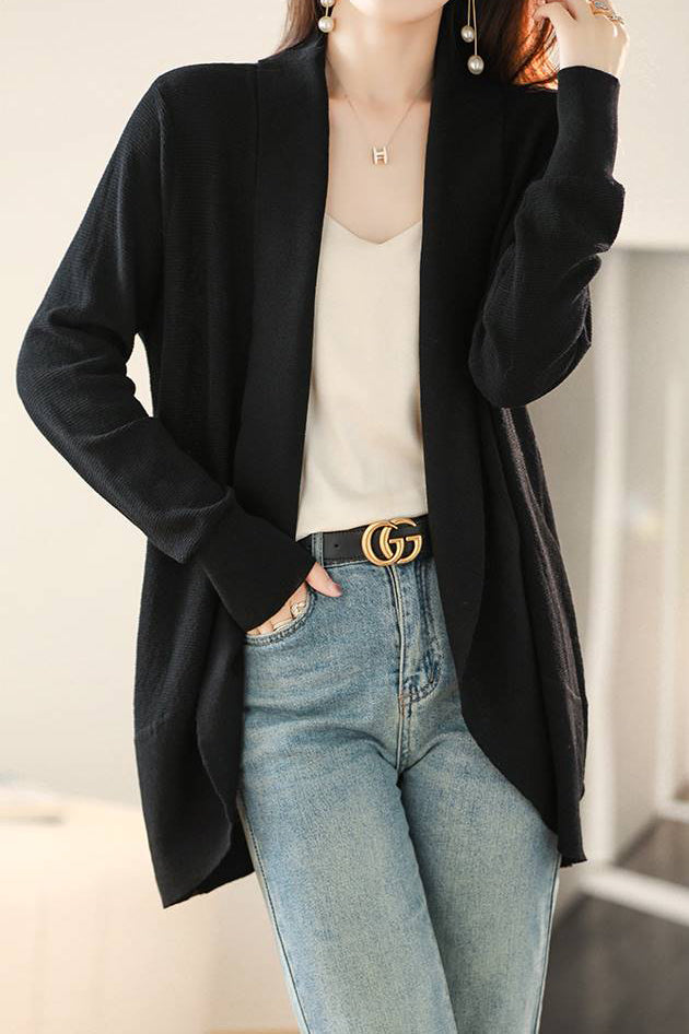 V-Ausschnitt Lässiger Schicht-Knit Cardigan - 2 Farben verfügbar