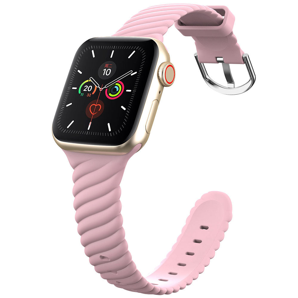 Silikonarmband „Rainbow Twist” für Apple Watch