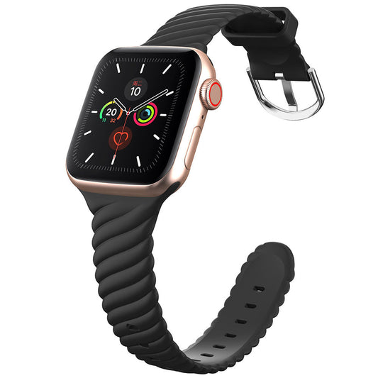 Silikonarmband „Rainbow Twist” für Apple Watch