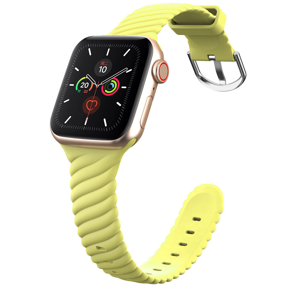 Silikonarmband „Rainbow Twist” für Apple Watch