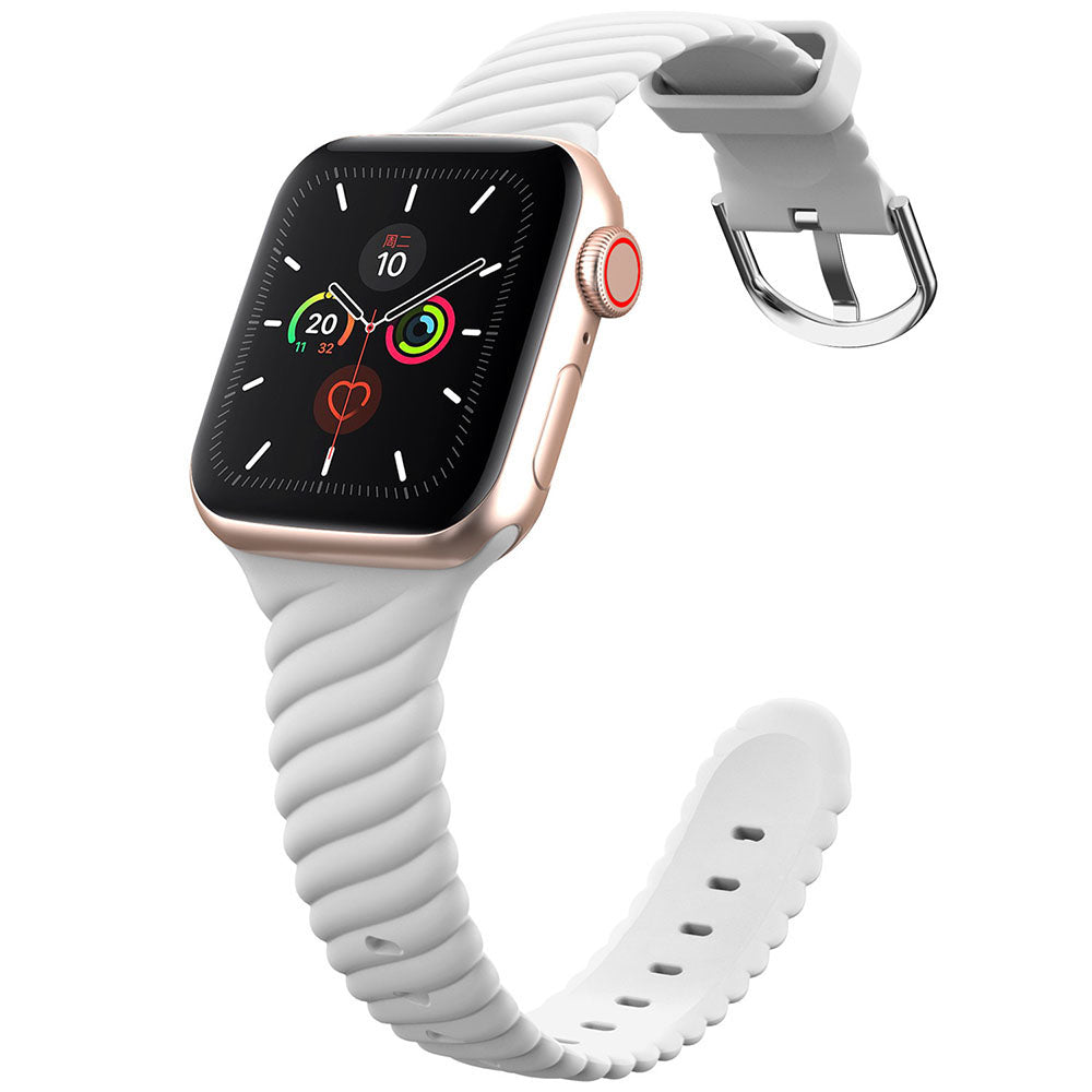 Silikonarmband „Rainbow Twist” für Apple Watch