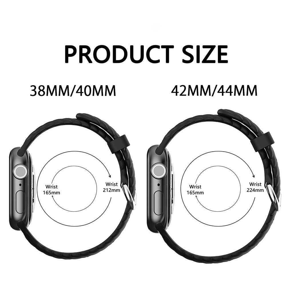Silikonarmband „Rainbow Twist” für Apple Watch